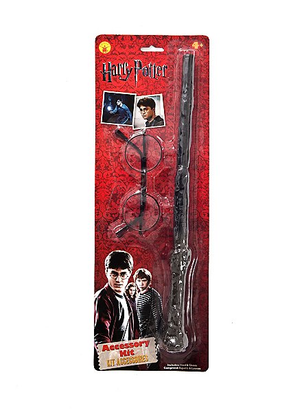 Harry Potter Wand and Glasses - maskworld.com